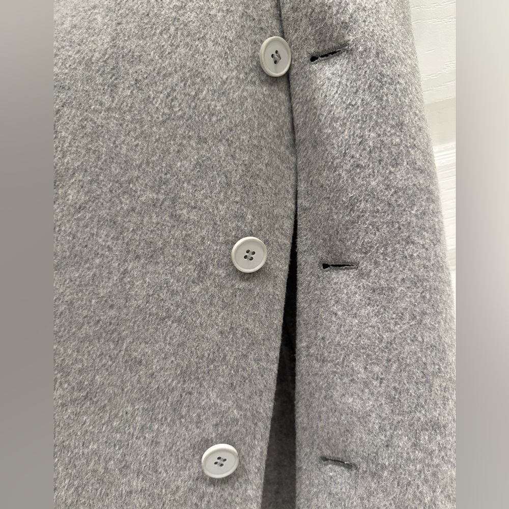All Saints Grey Wool Belted Coat – US 4 - Picture 9 of 12